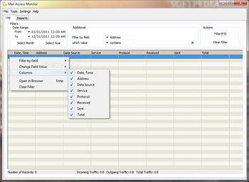 Mail Access Monitor for PostFix screenshot