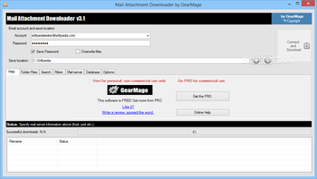 Mail Attachment Downloader screenshot