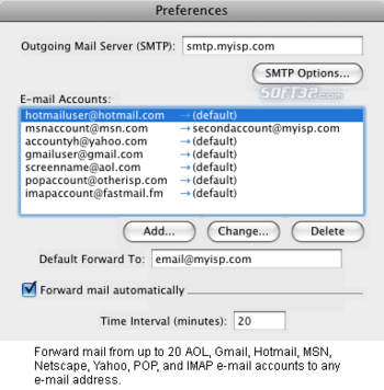 Mail Forward screenshot