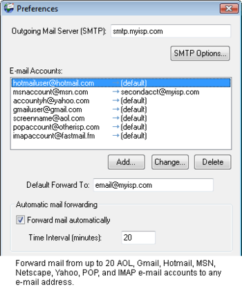 Mail Forward screenshot