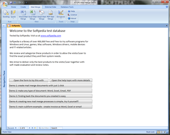 Mail Merge for Microsoft Access screenshot