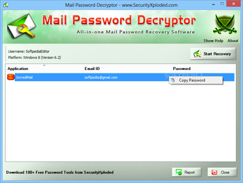 Mail Password Decryptor screenshot 2