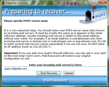 Mail Password screenshot 2