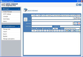 Mail Sender Express Professional screenshot