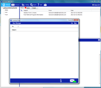 Mail1Click screenshot 2