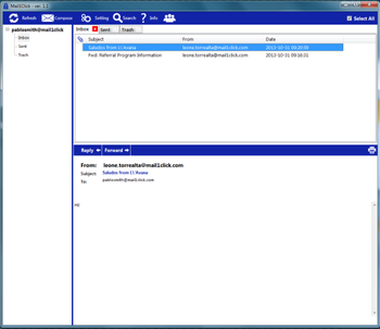 Mail1Click screenshot 3