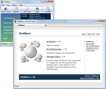 MailBase Email Archiver screenshot