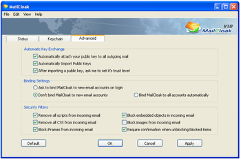 MailCloak for Firefox screenshot