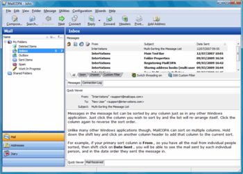 MailCOPA Email Client screenshot