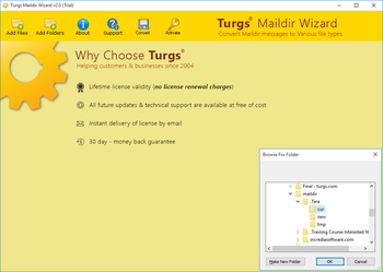 Maildir to NSF Wizard screenshot 3