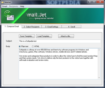 MailJet screenshot