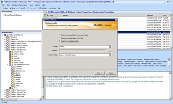 MailRetriever Lite for Excchange screenshot