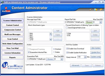 MailScan for CommuniGate Pro screenshot