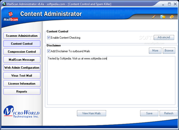 MailScan for Lotus Notes screenshot 2