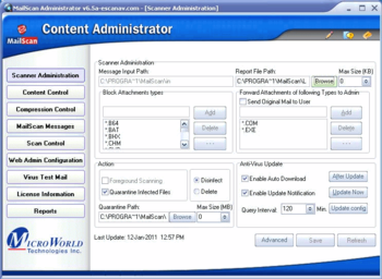 MailScan for Microsoft Exchange Server screenshot