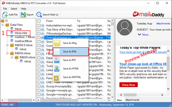 MailsDaddy MBOX to PST Converter screenshot 3