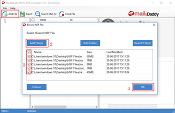 MailsDaddy NSF to PST Converter screenshot