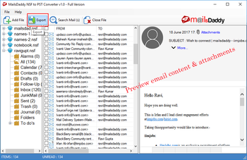 MailsDaddy NSF to PST Converter screenshot 2