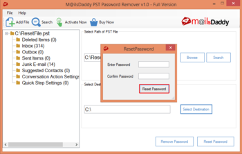 MailsDaddy PST Password Remover screenshot 2