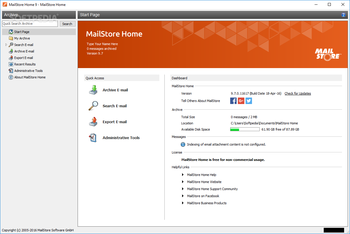 MailStore Home screenshot