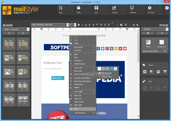 MailStyler Newsletter Creator screenshot 2