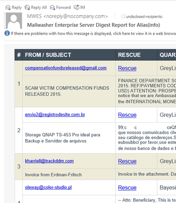 MailWasher Enterprise Server screenshot 3