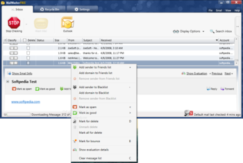 MailWasher Free screenshot 2