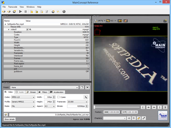 MainConcept Reference screenshot