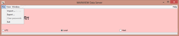 MainView Data Server screenshot 2