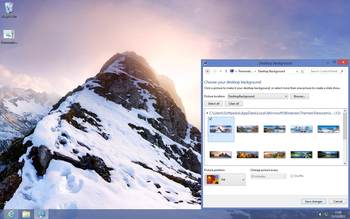Majestic Mountains Panoramic Theme screenshot