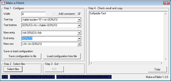 Make-a-Filelist screenshot