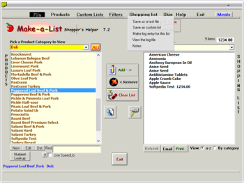Make-a-List Shopper's Helper screenshot 4