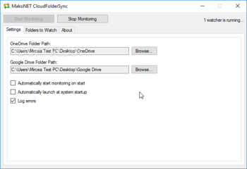 MakoNET CloudFolderSync screenshot