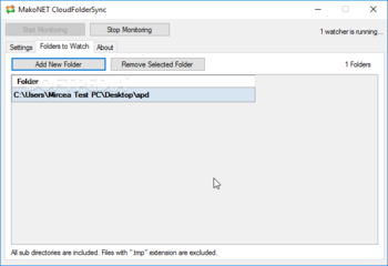 MakoNET CloudFolderSync screenshot 2