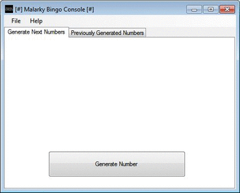Malarky Software Bingo Console screenshot