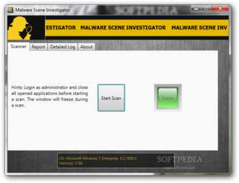 Malware Scene Investigator screenshot