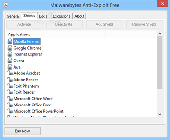 Malwarebytes Anti-Exploit screenshot 2