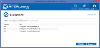 Malwarebytes Anti-Ransomware screenshot 3