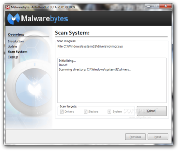 Malwarebytes Anti-Rootkit screenshot