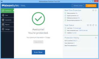 Malwarebytes Premium screenshot