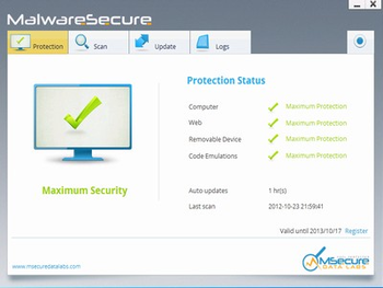 MalwareSecure screenshot