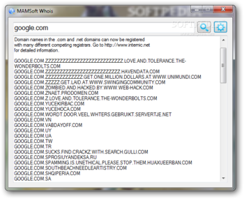 MAMSoft Whois screenshot