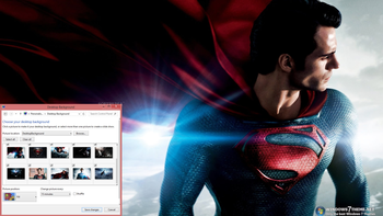 Man of Steel Windows 7 Theme screenshot