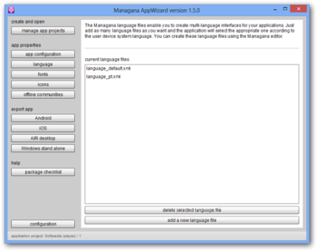 Managana AppWizard screenshot 3