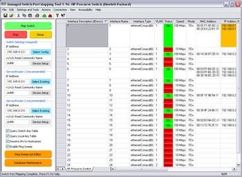 Managed Switch Port Mapping Tool screenshot