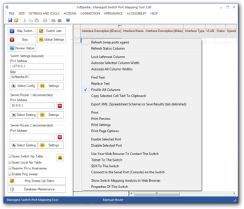 Managed Switch Port Mapping Tool screenshot
