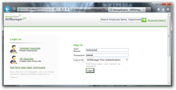 ManageEngine ADManager Plus Standard Edition screenshot