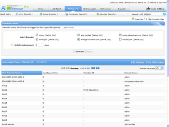 ManageEngine ADManager Plus screenshot 2