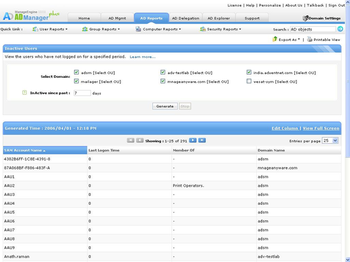 ManageEngine ADManager Plus screenshot 2