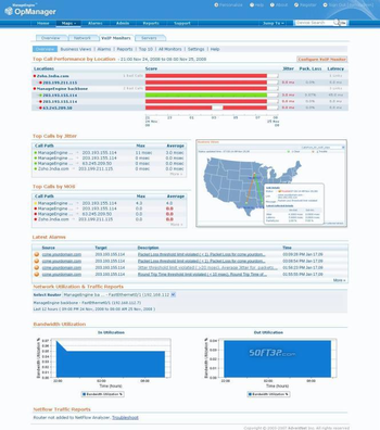 ManageEngine OpManager Voip Monitor screenshot 3